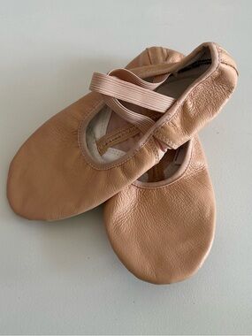 Kids Ballet Shoes - Nude Pink Elastic Strap
